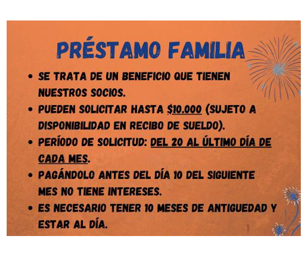 Préstamo Familia